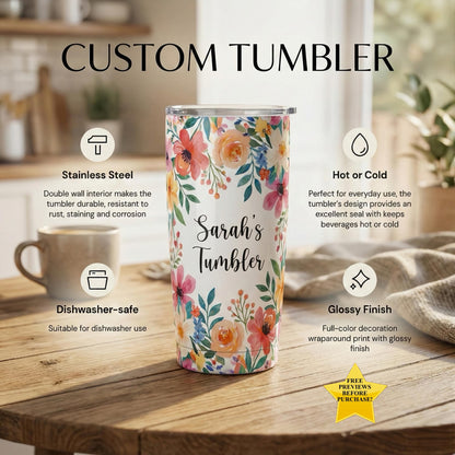 Custom Photo Insulated Tumblers (10oz & 20oz)