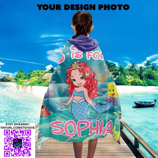 Custom Kids Hooded Towel
