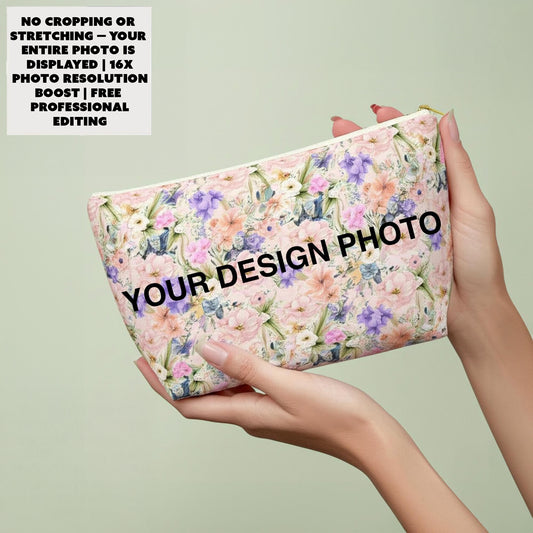 Custom Accessory Pouch, personalized purse, makeup bag