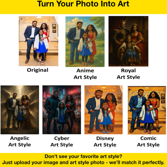 Turn Your Photo Into Art | Custom Portrait | Digital Painting from Photo