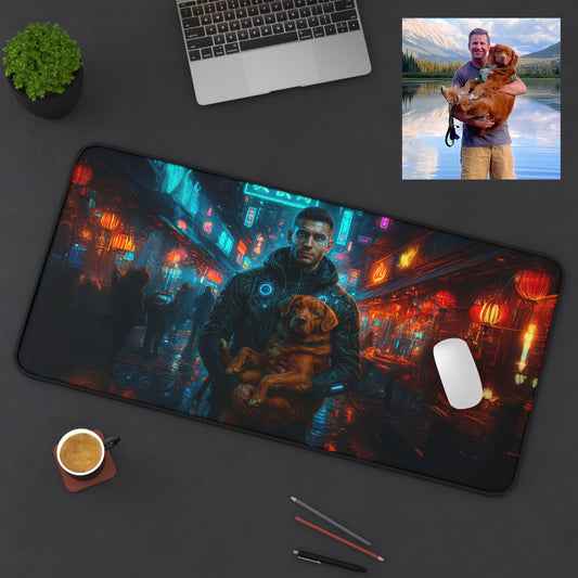 Cyberpunk Photo Desk Mats & Mouse Pads